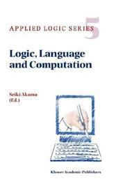 Cover of: Logic, language, and computation