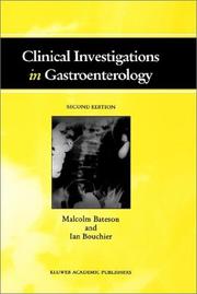 Cover of: Clinical Investigations in Gastroenterology