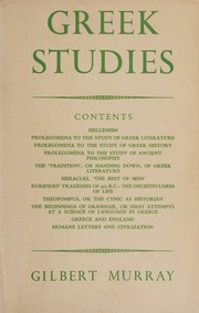 Cover of: Greek studies,