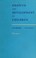 Cover of: Growth and development of children