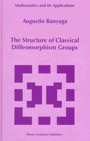 Cover of: The structure of classical diffeomorphism groups