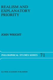 Cover of: Realism and explanatory priority