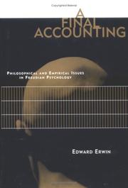 Cover of: A final accounting by Edward Erwin