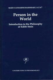 Cover of: Person in the world by Mary Catharine Baseheart