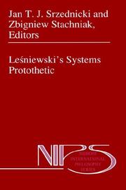 Cover of: Leśniewski's systems protothetic
