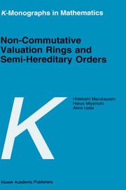 Cover of: Non-commutative valuation rings and semi-hereditary orders