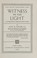 Cover of: The Hale Lectures 1947 : Witness to the Light