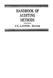 Cover of: Handbook of auditing methods. by J. K. Lasser, J. K. Lasser