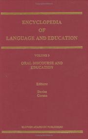 Cover of: Oral discourse and education by Caroline Clapham, David Corson