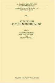 Cover of: Scepticism in the Enlightenment