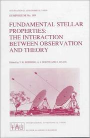 Fundamental stellar properties by International Astronomical Union. Symposium