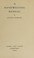 Cover of: A Handwriting Manual