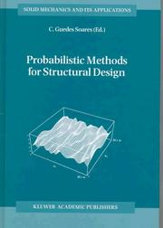 Cover of: Probabilistic methods for structural design