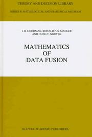 Cover of: Mathematics of data fusion