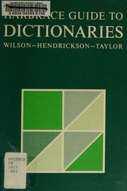 Cover of: Harbrace guide to dictionaries