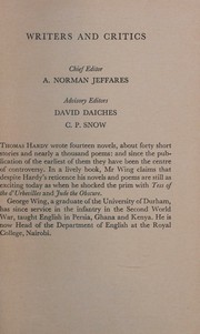 Cover of: Hardy (Writers and Critics)