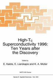 Cover of: High-Tc superconductivity 1996 by Emanuel Kaldis