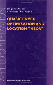 Cover of: Quasiconvex optimization and location theory