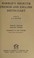 Cover of: Harrap's Shorter French and English Dictionary Part One (Volume one)
