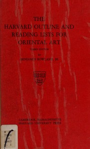 Cover of: The Harvard outline and reading lists for Oriental art