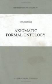 Cover of: Axiomatic Formal Ontology