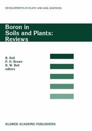 Cover of: Boron in Soils and Plants by 