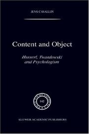 Content and object