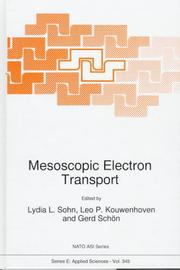 Cover of: Mesoscopic Electron Transport (NATO Science Series E: (closed))