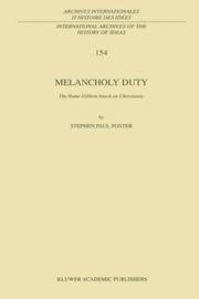 Cover of: Melancholy duty by Stephen Paul Foster