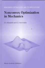 Nonconvex optimization in mechanics by E. S. Mistakidis, E.S. Mistakidis, G.E. Stavroulakis