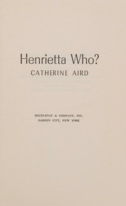 Cover of: Henrietta who?