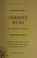 Cover of: Herbert Read