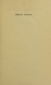 Cover of: Heroic poetry