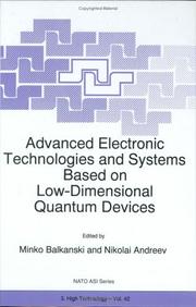Cover of: Advanced electronic technologies and systems based on low-dimensional quantum devices
