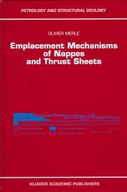 Cover of: Emplacement mechanisms of nappes and thrust sheets