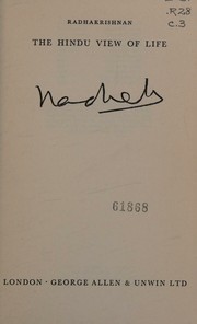 Cover of: Hindu View Of Life by Radhakrishnan