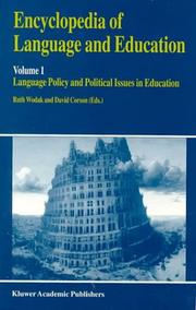 Cover of: Encyclopedia of Language and Education - Volume 8: Research Methods in Language and Education