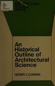 Cover of: An historical outline of architectural science