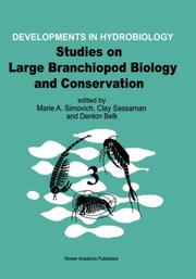Cover of: Studies on large branchiopod biology and conservation