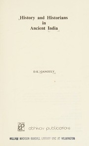 Cover of: History and Historians in Ancient India