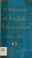 Cover of: A history of English utilitarianism
