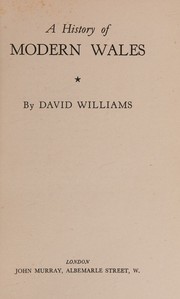 Cover of: A History of Modern Wales