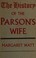 Cover of: The history of the parson's wife