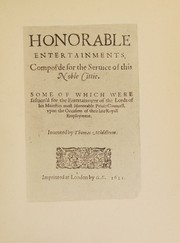 Cover of: Honourable entertainments