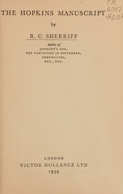 Cover of: The Hopkins Manuscript