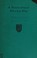 Cover of: A Horticultural Who was Who