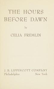Cover of: The hours before dawn by Celia Fremlin, Celia Fremlin