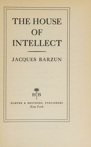 Cover of: The house of intellect
