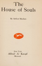 Cover of: the house of souls
