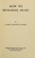 Cover of: How to memorize music